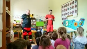 Spotkanie Ratowników Medycznych z przedszkolakami